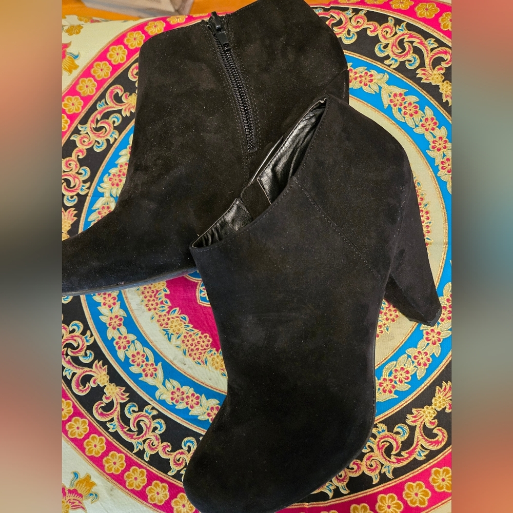 Black Suede Ankle Boots